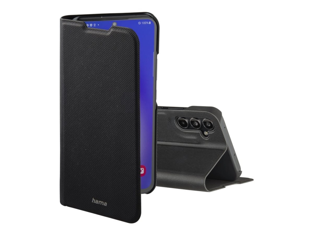 Hama Essential Line Slim Pro Vikbart Fodral För Mobiltelefon Polyuretan Svart För Samsung Galaxy A54