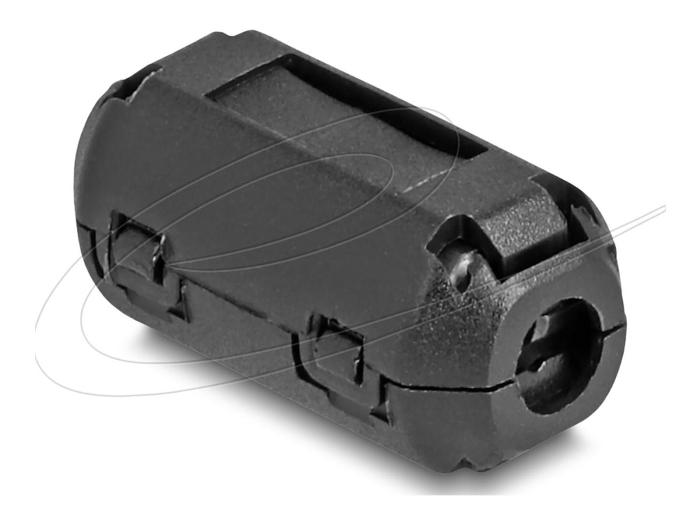 Delock ferriittisydän / ferriittirengas pyöreälle kaapelille 3,5 mm 2 kpl musta