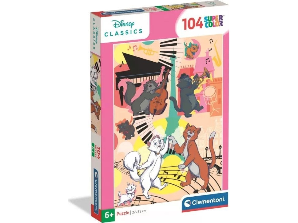 Clementoni Puzzle Supercolor Aristocats 104 Teile (25048)