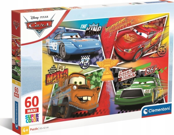 Clementoni Puzzle Maxi Supercolor Autos 60 Teile (26332)