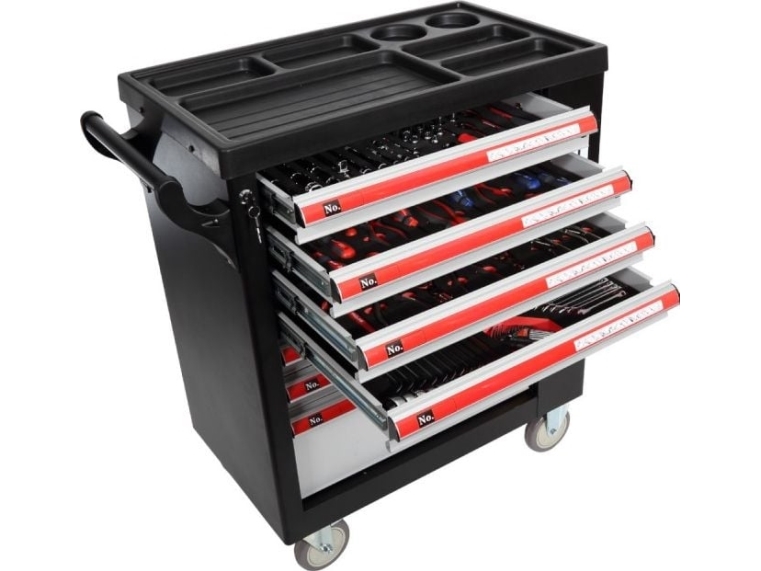 Proline Työkalukaappi. 7 laatikkoa 79x49x101cm etulevyllä 206 kpl prolinas hd