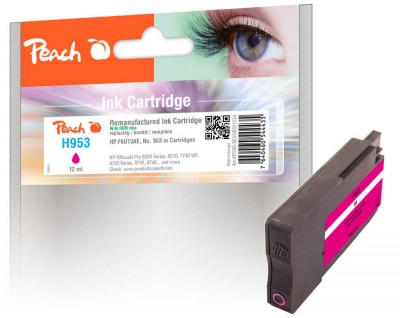 Peach Pi300-923, Standard Udbytte, Magenta, 12 Ml, 1 Stk, 875 Sider, Enkelt Pakke