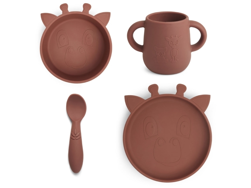 Nuuroo Lykke serviceset i silikon 4-pack | Bordssättning - Par - Ätset för barn | GameStuff