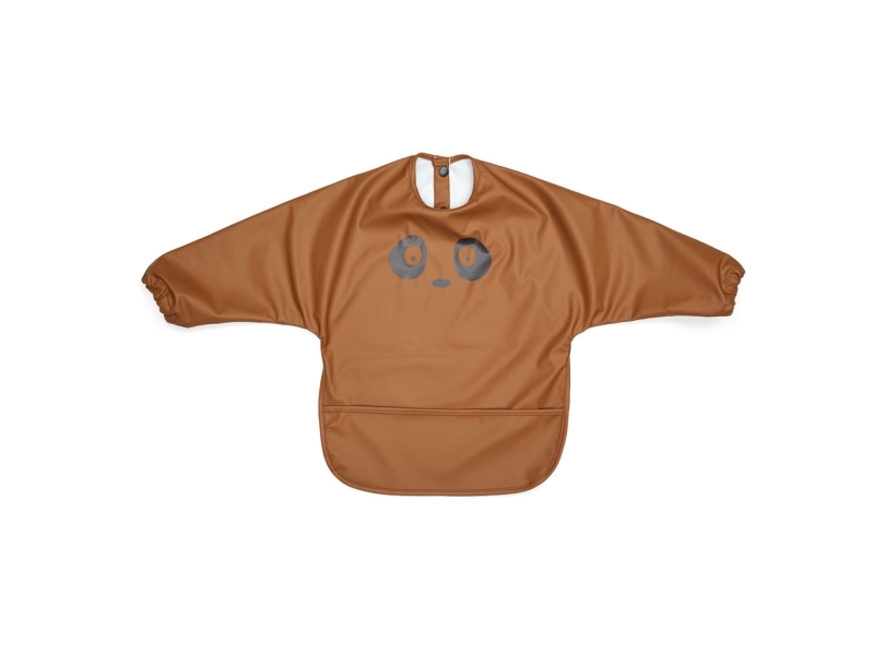 Nuuroo nuuroo - vandtæt forklæde hagesmæk med lomme Panda Caramel Cafe