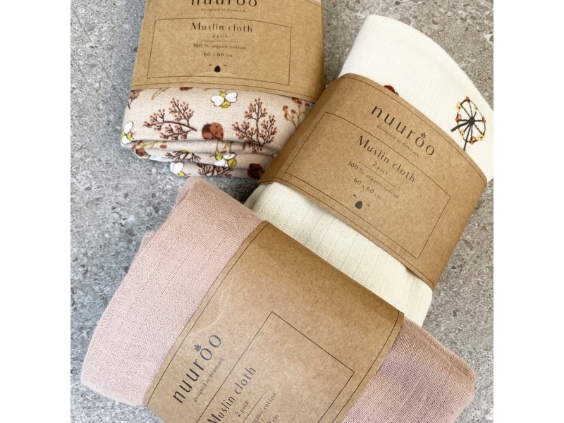 Nuuroo Nuuroo Flower Bee Organic Muslin Swaddles