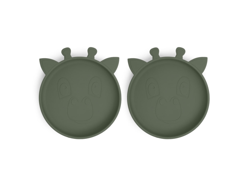 Nuuroo nuuroo - 2 Giraf Dusty Green silikoneplader