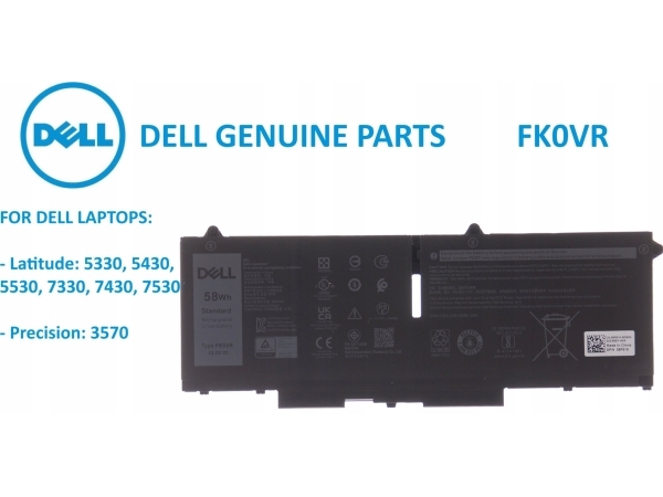 Dell - Batteri Til Bærbar Computer - Litiumion