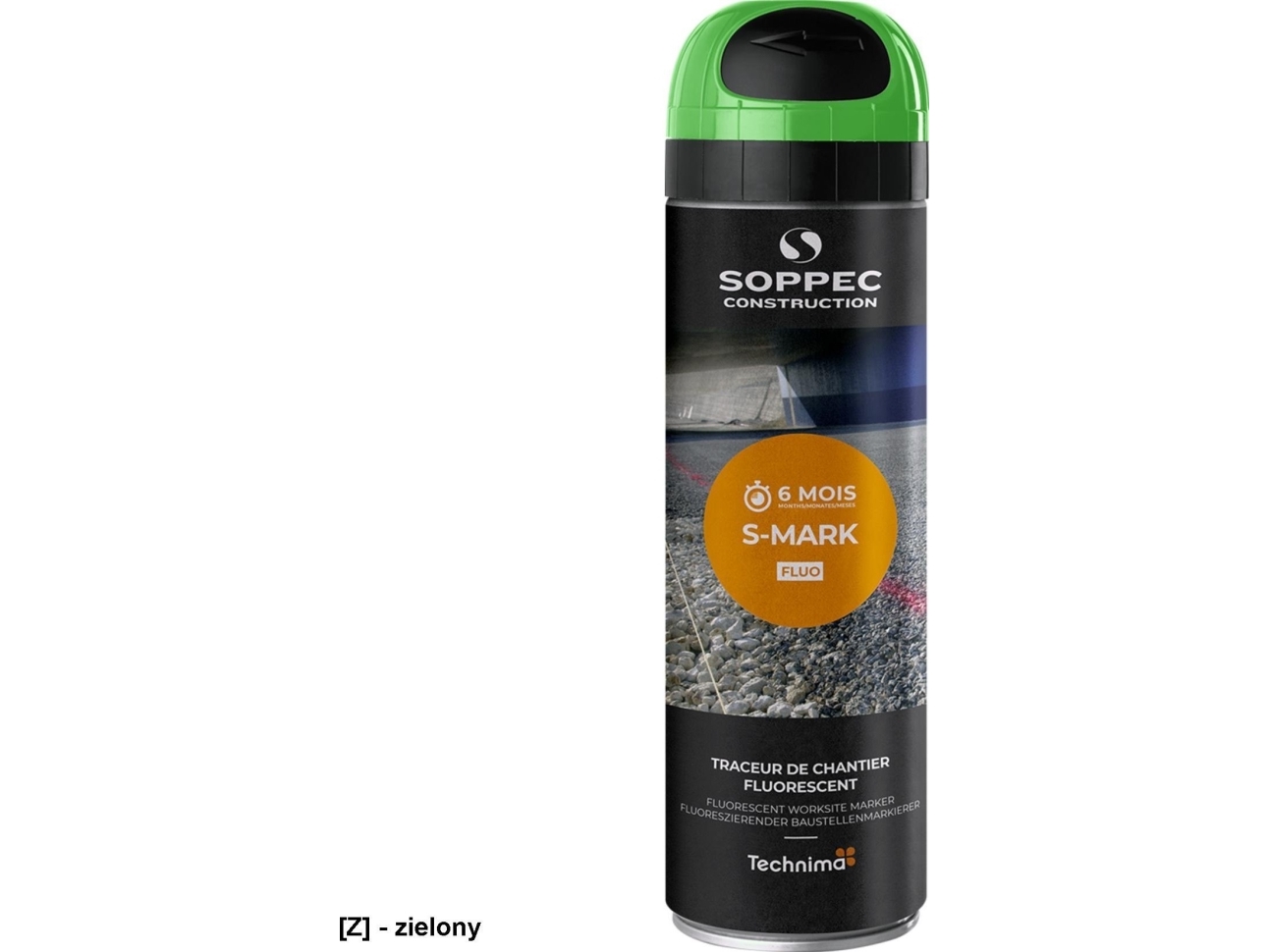 SOPPEC märkesspray S-MARK FLUO 500 ml. GREEN - 2112444 | Färg & Tillbehör - Specialprodukter - Sprayfärg | GameStuff