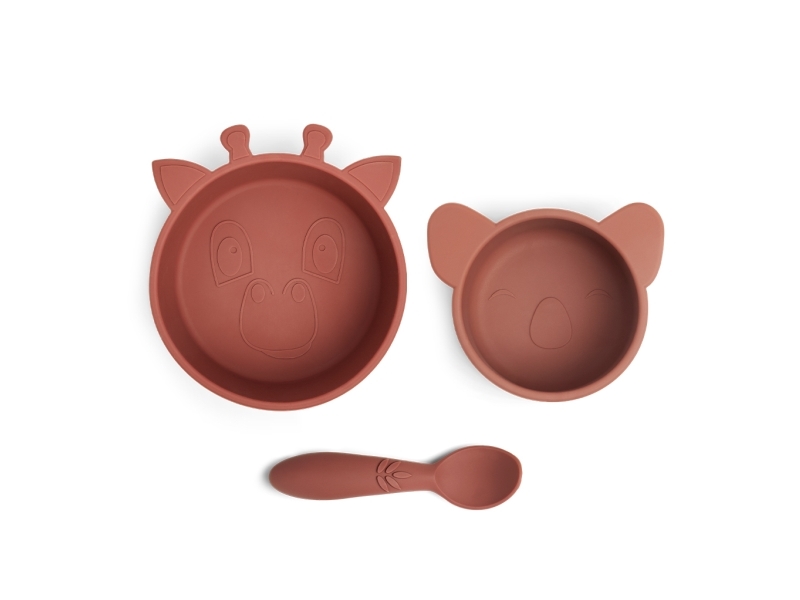 Nuuroo Eddy serviceset i silikon 3-pack | Bordssättning - Par - Ätset för barn | GameStuff