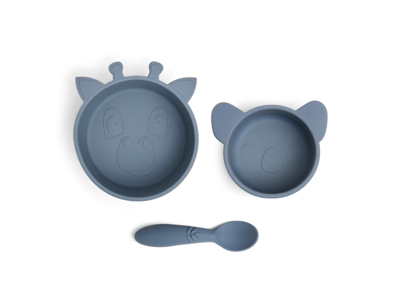 Nuuroo Eddy serviceset i silikon 3-pack | Bordssättning - Par - Ätset för barn | GameStuff