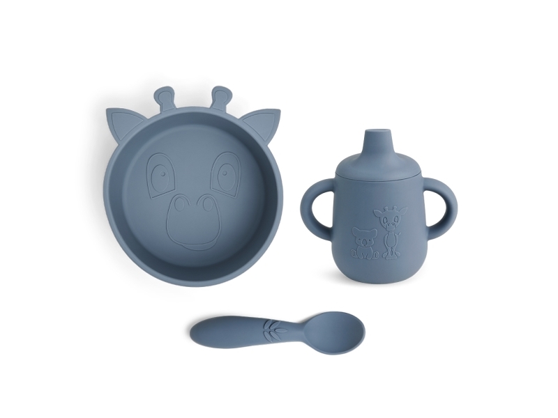 Nuuroo Elias serviceset i silikon 3-pack | Bordssättning - Par - Ätset för barn | GameStuff