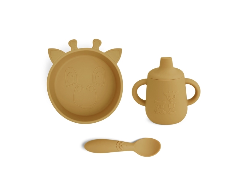 Nuuroo Elias serviceset i silikon 3-pack | Bordssättning - Par - Ätset för barn | GameStuff