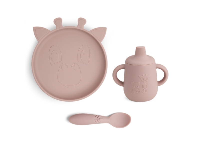 Nuuroo Elke serviceset i silikon 3-pack | Bordssättning - Par - Ätset för barn | GameStuff