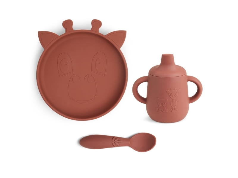 Nuuroo Elke serviceset i silikon 3-pack | Bordssättning - Par - Ätset för barn | GameStuff