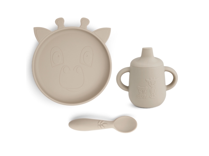 Nuuroo Elke serviceset i silikon 3-pack | Bordssättning - Par - Ätset för barn | GameStuff