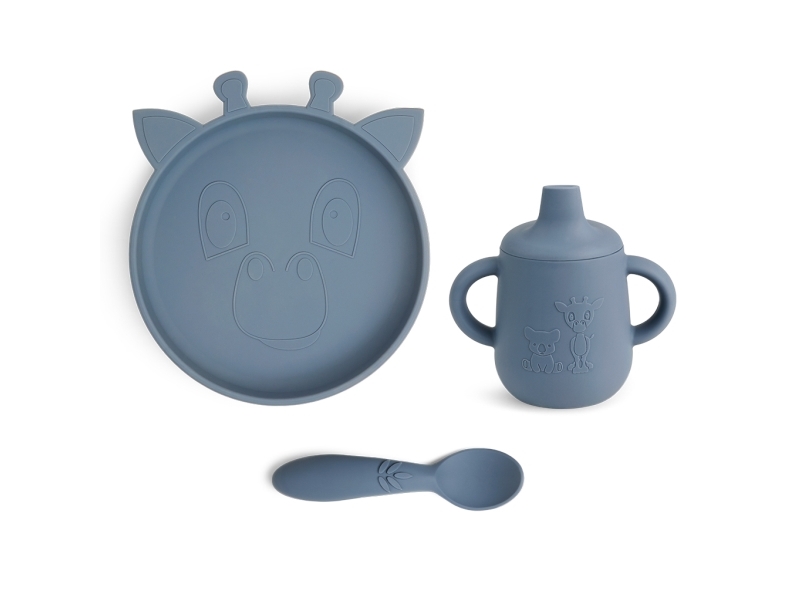 Nuuroo Elke serviceset i silikon 3-pack | Bordssättning - Par - Ätset för barn | GameStuff