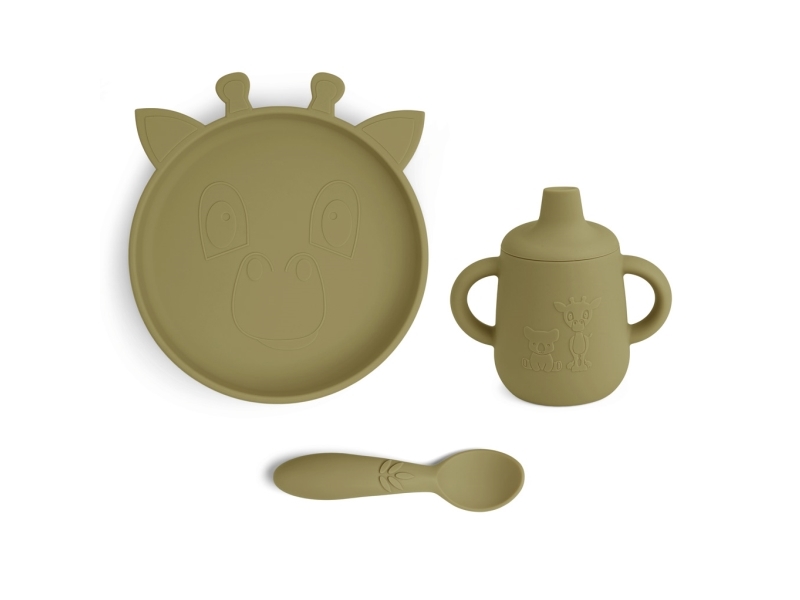 Nuuroo Elke serviceset i silikon 3-pack | Bordssättning - Par - Ätset för barn | GameStuff