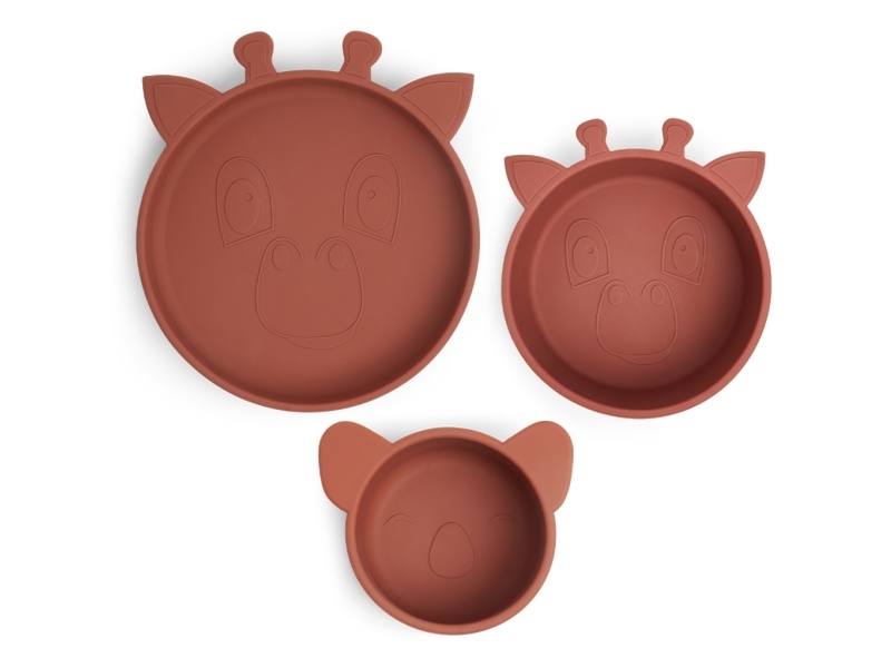 Nuuroo Benni serviceset i silikon 3-pack | Bordssättning - Par - Ätset för barn | GameStuff