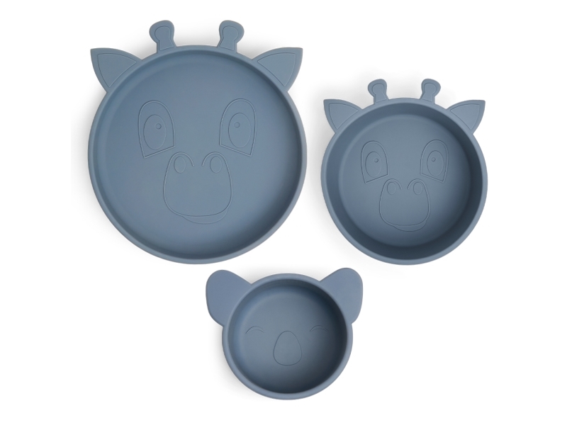 Nuuroo Benni serviceset i silikon 3-pack | Bordssättning - Par - Ätset för barn | GameStuff