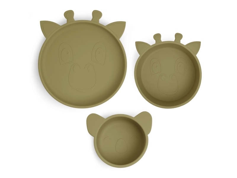 Nuuroo Benni serviceset i silikon 3-pack | Bordssättning - Par - Ätset för barn | GameStuff