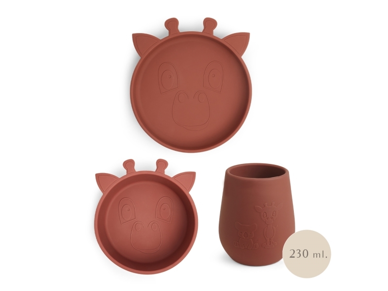 Nuuroo Bo serviceset i silikon 3-pack | Bordssättning - Par - Ätset för barn | GameStuff