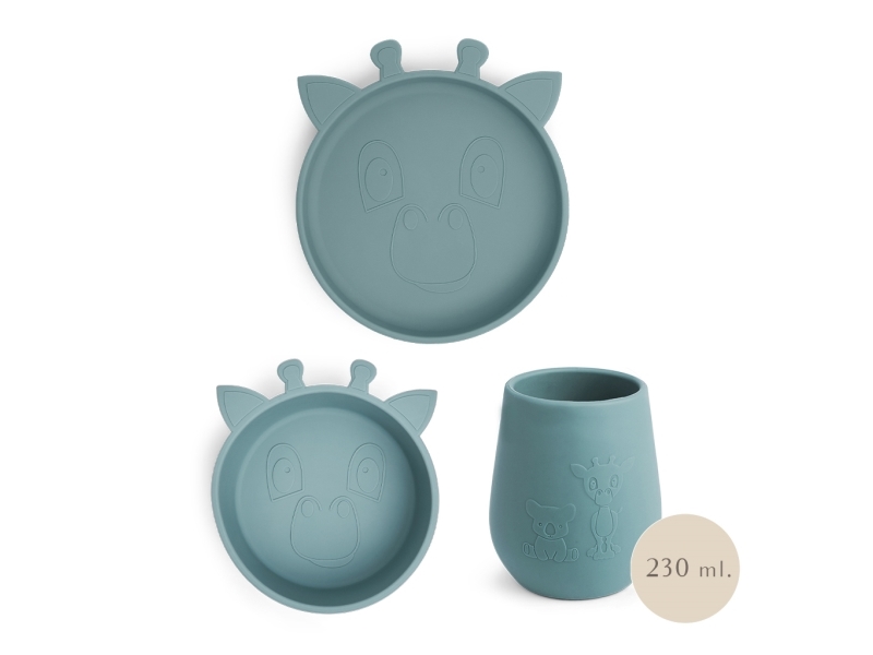 Nuuroo Bo serviceset i silikon 3-pack | Bordssättning - Par - Ätset för barn | GameStuff