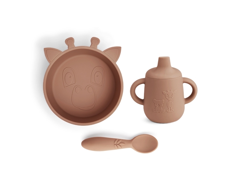 Nuuroo Elias serviceset i silikon 3-pack | Bordssättning - Par - Ätset för barn | GameStuff