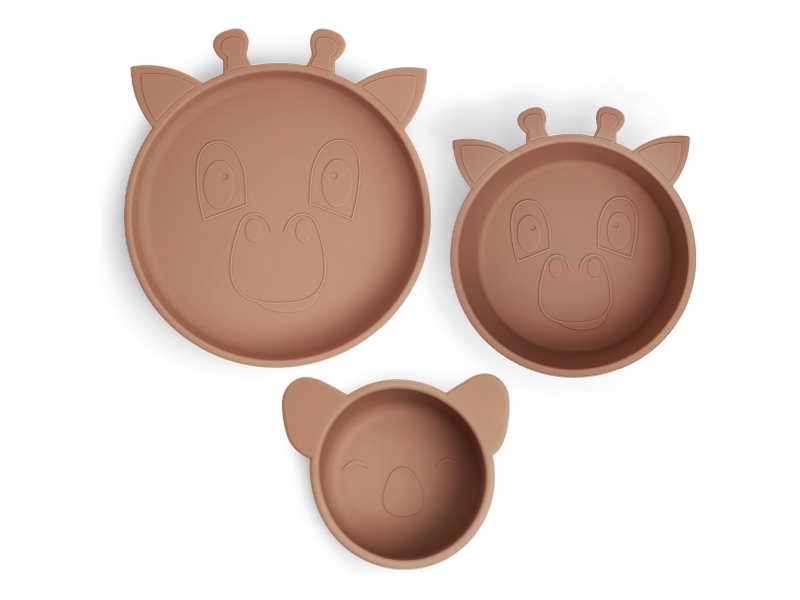 Nuuroo Benni serviceset i silikon 3-pack | Bordssättning - Par - Ätset för barn | GameStuff