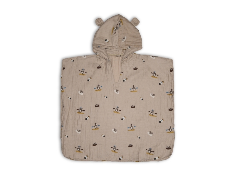 Nuuroo Flor musselin poncho