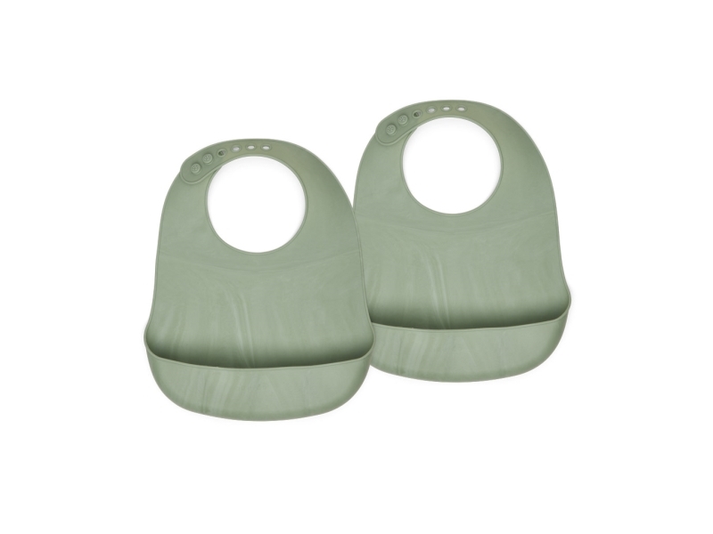 Nuuroo Nuuroo - 2 Silikonehagesmække Med Lomme Tex Light Green