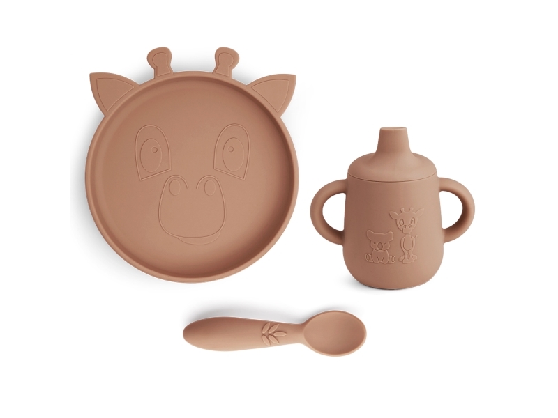 Nuuroo Elke serviceset i silikon 3-pack | Bordssättning - Par - Ätset för barn | GameStuff