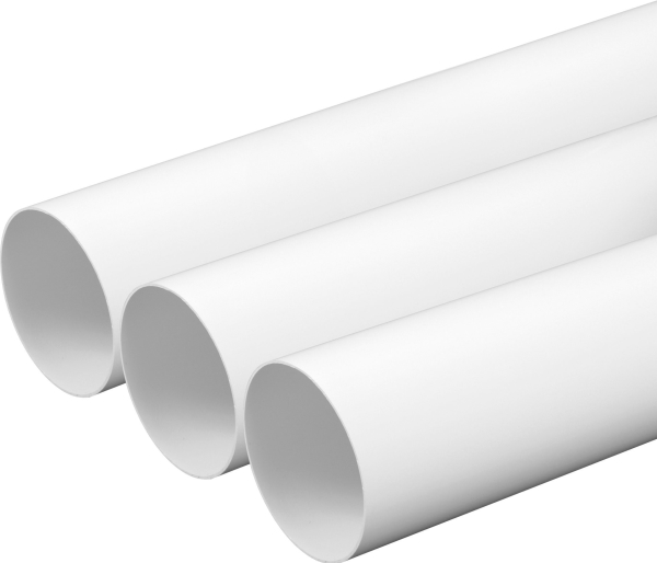 AWENTA ventilationskanal rund Awenta KO125-05 Ø125 mm hvid 0,5 m