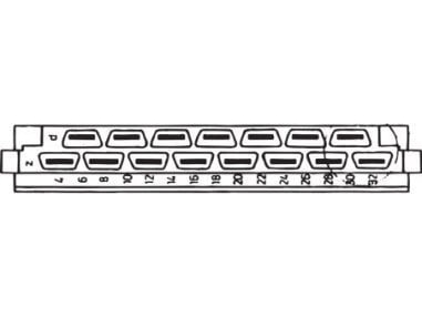 Schroff-Stik Type H, En 60603, Din 41612, Han, 15 Kontakter, Kontaktlængde 3,0 Mm