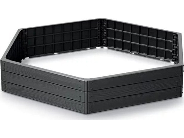 Prosperplast Modulinė daržinė, antracito, 6 segmentai