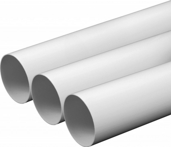 Awenta Awenta Ko125-10 Cirkulær Ventilationskanal Fi125mm Hvid 1,5M