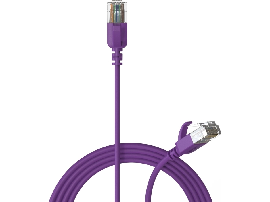 Procab Procab Csd560v/0.5 Slimline Netværkskabel - Cat6a Rj45 U/Utp Violet Version - 0,5 Meter