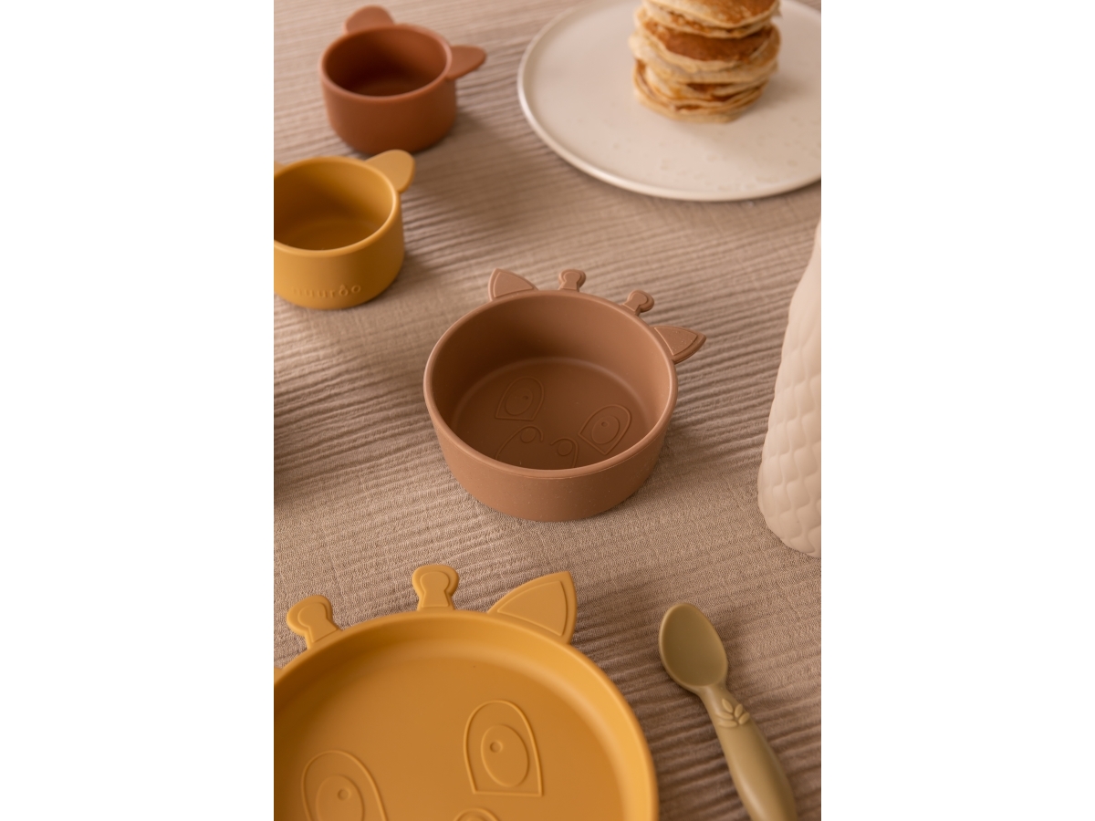 Nuuroo Lykke serviceset i silikon 4-pack | Bordssättning - Par - Ätset för barn | GameStuff
