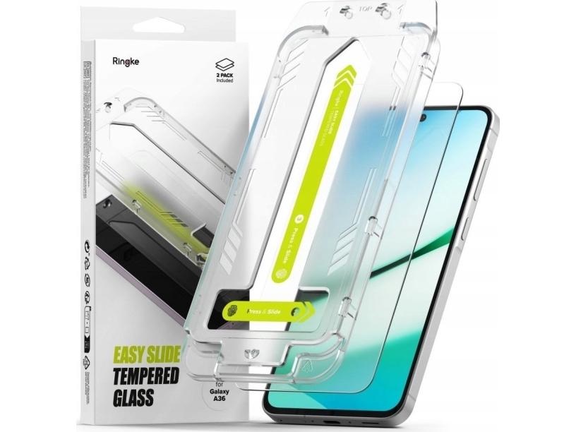SZKŁO HARTOWANE RINGKE EASY SLIDE 2-PACK GALAXY A36 5G CLEAR | Tele & GPS - Mobil tillbehör - Skydd & Väskor | GameStuff