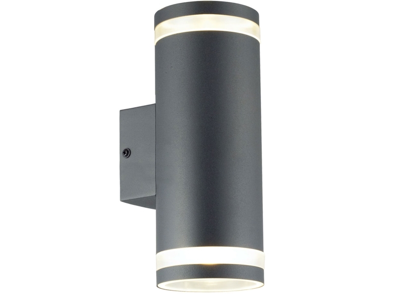 Nils II Väggarmatur 2xGU10-sockel IP44 Antracit | Belysning - Utomhusbelysning - Väggbelysning | GameStuff