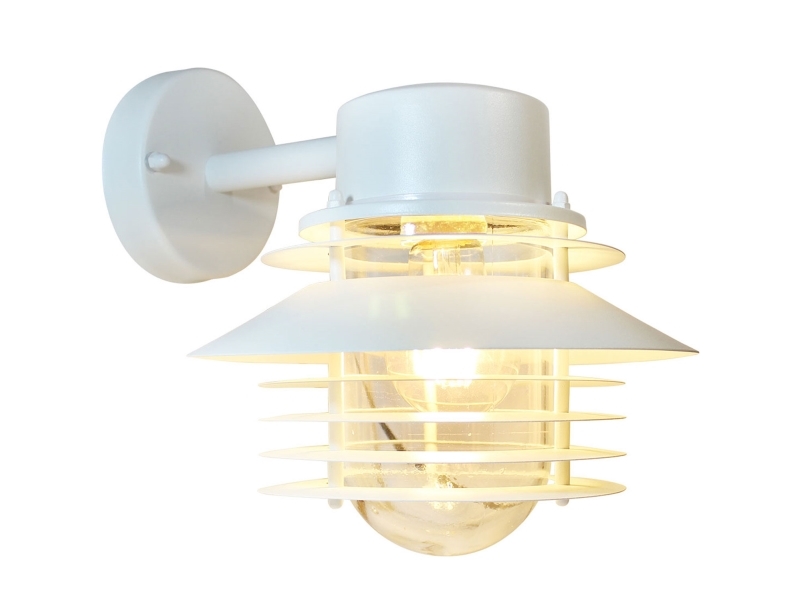 Stig Down Väggarmatur E27-sockel IP44 Vit