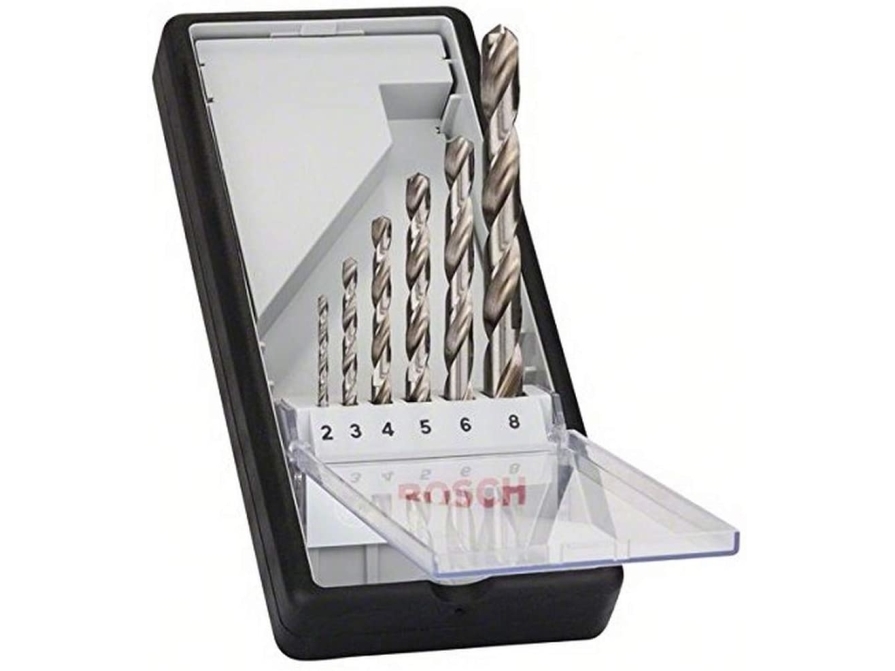 Bosch METALBOR HSS-G135G 2-8MM 6 st ROBUSTLINE | Elverktyg - Tillbehör - Metallborr | GameStuff