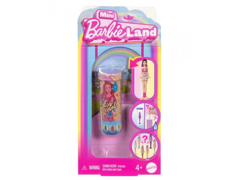 Mattel BARBIELAND COLOR REVEAL mini siurprizas - vaivorykštės serija (JCR08)