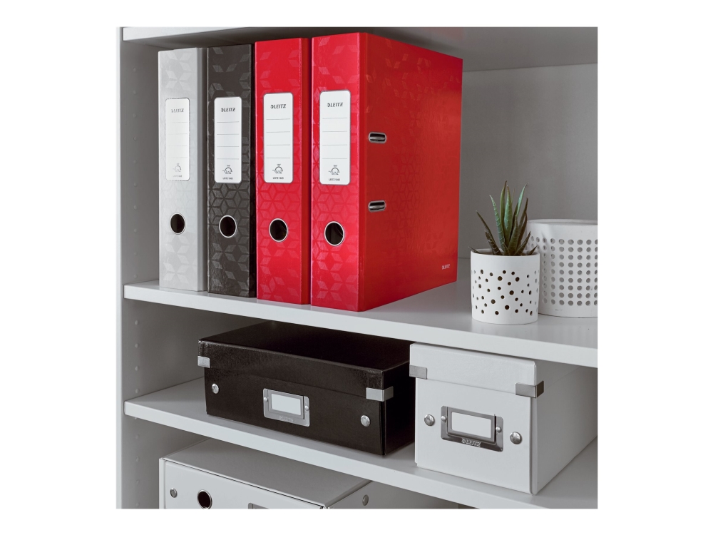 Leitz Wow, A4, Rundring, Karton, Rot, 600 Blätter, 80 G/M²