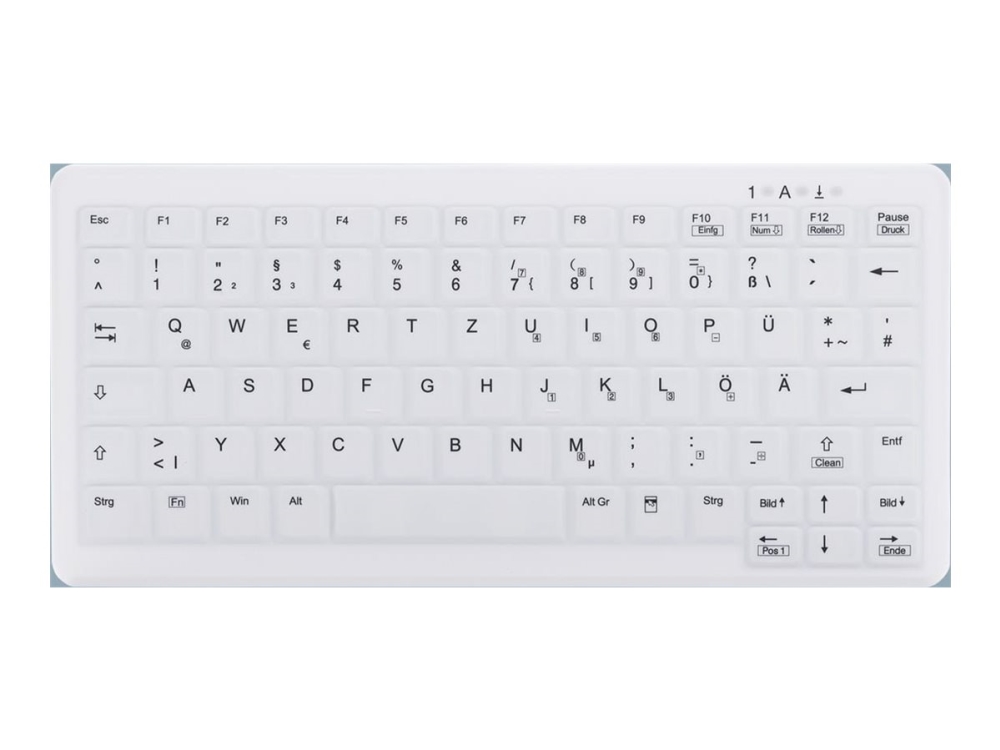 Contour Active Key ClassicClean - Tastaturdække - udskiftelig membran, hygiejnisk design - mini - hvid