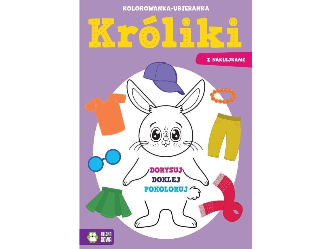 Kanin-udklædningsbog til farvelægning 98467