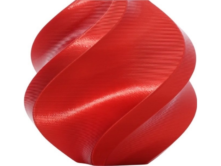 Bambu Lab Pla Silk+ Plastikas 1.75Mm 1Kg – Rinkinyje Su Daugkartine Rite – Candy Raudona