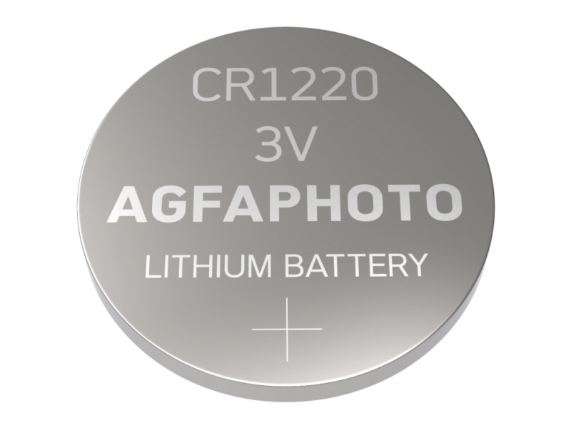 Agfaphoto 150-803210, Engangsbatteri, Cr1220, Lithium, 3 V, 5 Stk, Sølv