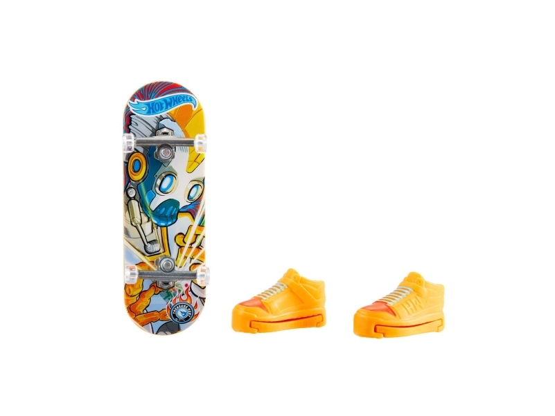 Hot Wheels Action Skate Tony Hawk-fingerboard og skatersko, legetøj til børn (design kan variere), Fingerbræt, 5 År, Plast, Forskellige farver