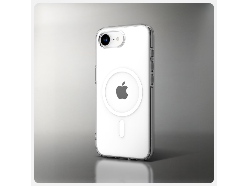 Spigen Liquid Crystal (Magfit), Cover, Apple, Iphone 16E, 15,5 Cm (6.1"), Transparent, Hvid