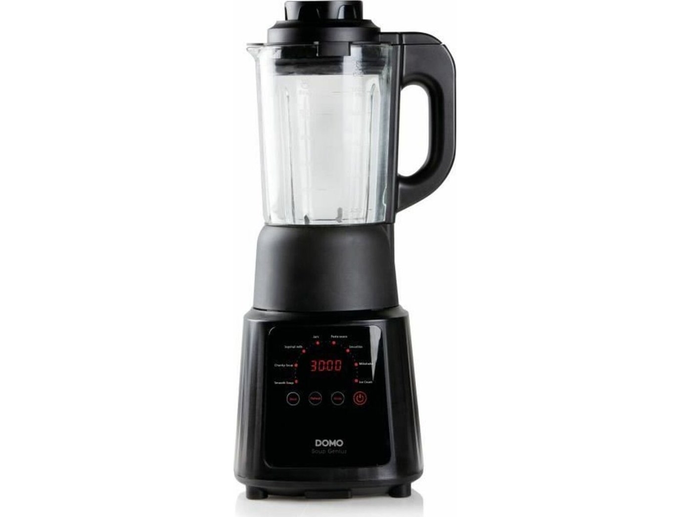 Domo Do726bl, Blender Til Madlavning, Impulsfunktion, Knusning Af Is, 900 W, Sort, Transparent